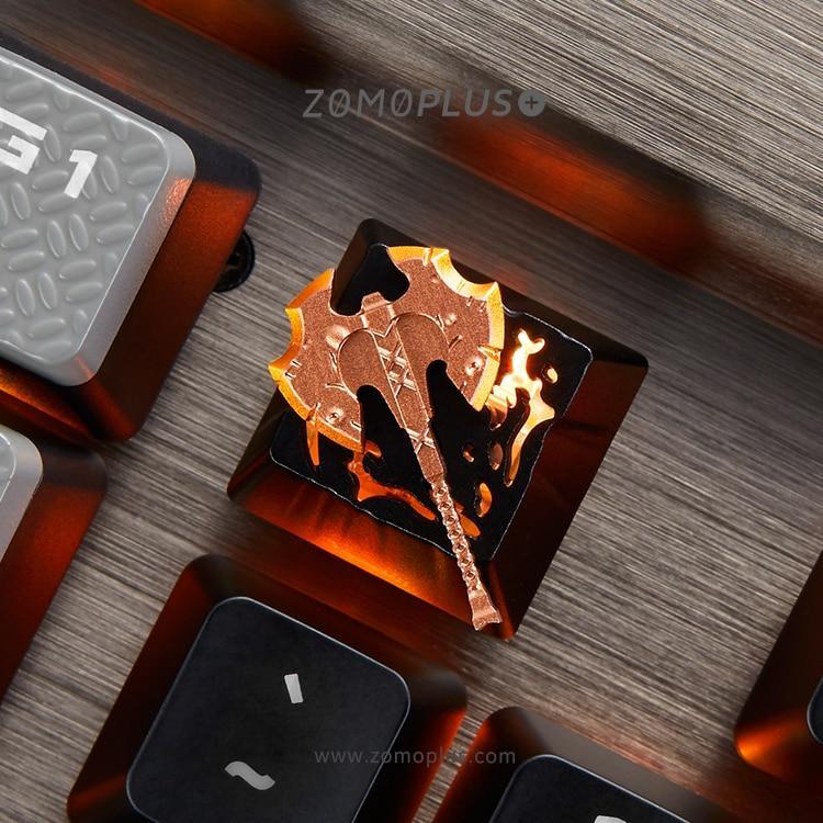 ZOMO PLUS Dota2 Battle fury Artisan Keycap - أكسسوار لوحة مفاتيح